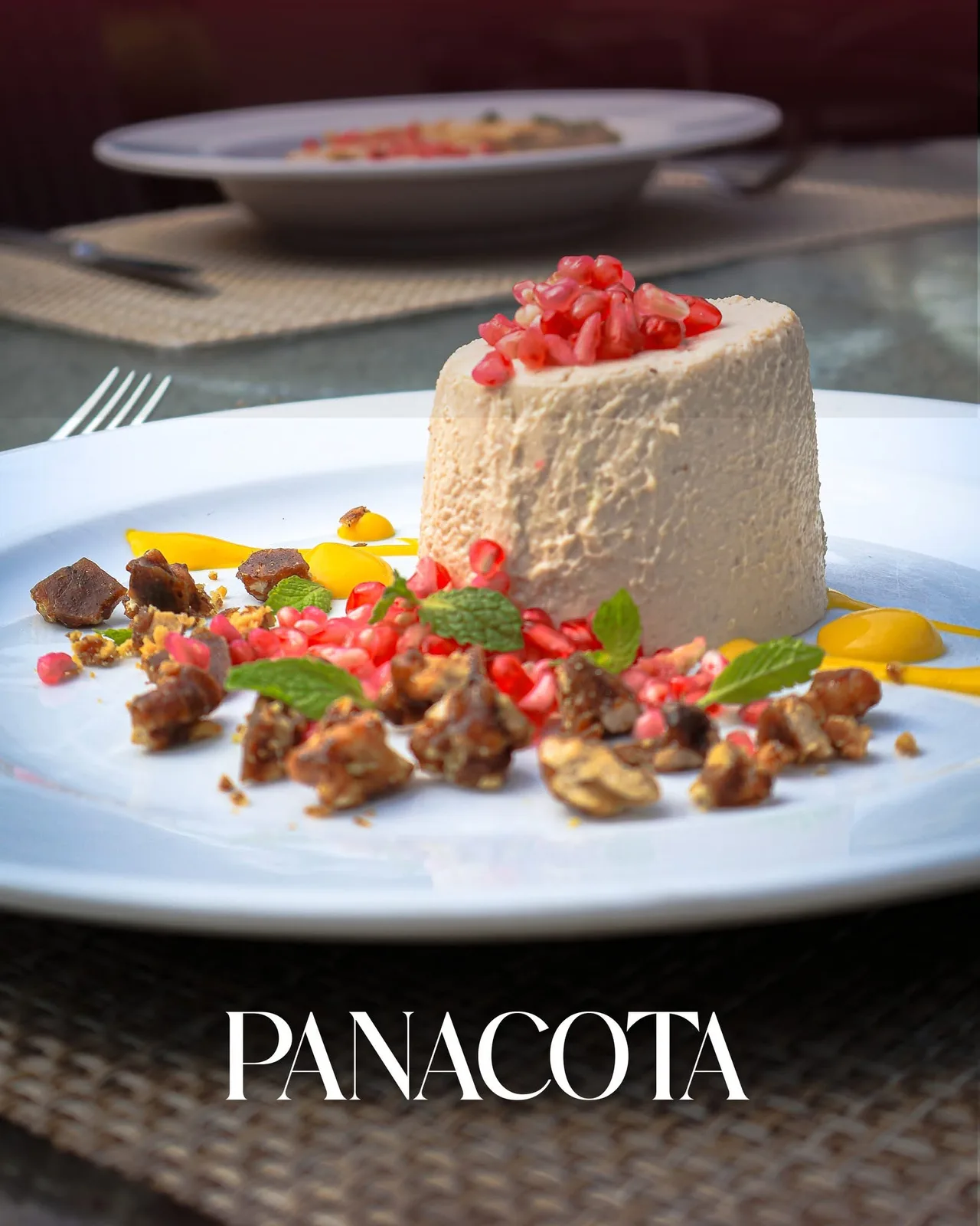 Panacota con granada